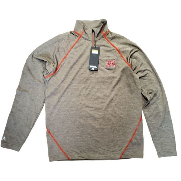 NWT Antigua Men’s Vista Rock Harbor Graphic Half Zip Up Long Sleeve MEDIUM - Picture 1 of 12